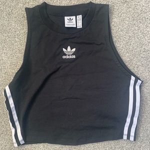 Adidas cotton cropped tank size M